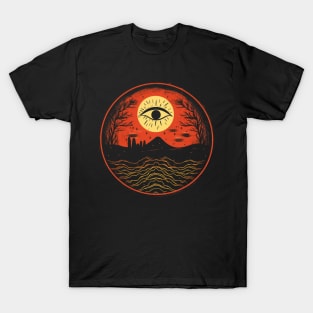 Spooky Halloween - Haunted Forest Shirt - Eerie Art Clothing - "Nocturnal Sight" T-Shirt